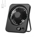 Ventilateur mini portable avec usb silencieux pour chambre bureau table cuisine mini 5 vitesses noir ...