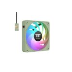 Ventilateur pc - thermaltake - ct120 ex argb - matcha green - pack de 3 - silencieux