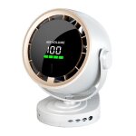 Ventilateur de bureau - bytelike - f80 - rechargeable usb - c - silencieux (bldc) - pince 3 en 1 720� ...