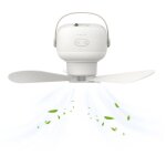 Ventilateur plafond usb sans fil 7200mah avec t�l�commande ? ventilateur suspendu silencieux portable ...