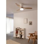 Ventilateur de plafond - create - avec lumi�re - silencieux - �132 cm - bois clair