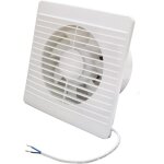 Ventilateur de salle de bain 150 mm avec clapet anti - retour 156 m / h ventilateur tubulaire pour salle ...
