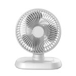 Ventilateur de table usb silencieux et rechargeable puissant  3 vitesses pour le bureau et lextrieur ...