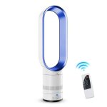 Ventilateur tour sans pale oscillant 90� ? design colonne 16 pouces avec led t�l�commande vitesses continues ...