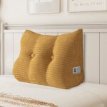 Vercart coussin de lecture cale dos coussin  coins coussin inclin velours ctel marron clair 60cm