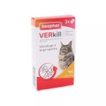 Vermifuge beaphar verkill grand chats 2 - 12 kg boite de 2 comprims insectifuge