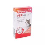 Vermifuge beaphar verkill petits chats et chatons 05 - 2kg boite de 2 comprimés insectifuge Vermifuge beaphar verkill petits chats et chatons 05 - 2kg boite de 2 comprimés insectifuge