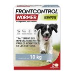 Vermifuge - frontcontrol - wormer - 2 comprimés - efficace contre les vers - pour chiens Vermifuge - frontcontrol - wormer - 2 comprimés - efficace contre les vers - pour chiens