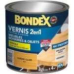 Vernis 2 en 1 haute r�sistance - prot�ge et embellit le bois - ch�ne clair mat - 025 litre