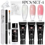 Vernis � ongles gel ensemble acrylique cristal construction complet polygel pour ongles kit uv verviolet ...