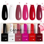 Vernis � ongles gel semi permanent 6 couleur vernis � ongles nail polish blanc violet rouge noir marron ...