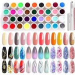 Vernis  ongle - kit de 36 couleurs - gel uv - brosse incluse - non toxique 36 couleurs 36 couleurs vernis ...