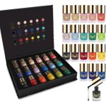 Vernis � ongles mat - woodours - coffret luxe noir et or - 18 teintes - formule sans gel