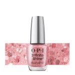 Vernis  ongles - opi - infinite shine make em jelly - rose gele - paillet - longue tenue