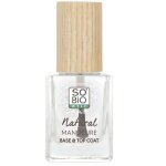 Vernis à ongles transparent natural manucure base et top coat so'bio etic 11 ml Vernis à ongles transparent natural manucure base et top coat so'bio etic 11 ml