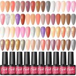 Vernis semi permanent 20 couleurs rose orange marron gris paillet� vernis gel uv semi permanent vernis ...