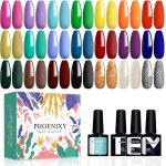 Vernis semi permanent 21 couleurs vernis gel uv 24 pcs kit ongle gel uv complet pour dbutant petit style ...