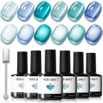 Vernis semi permanent 6 couleur gel uv vernis � ongles paillet� magn�tique cat eye uv gel led manucure ...