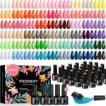 Vernis semi permanent 60pcs kit vernis semi permanent soak - off vernis gel uv semi permanent avec base ...