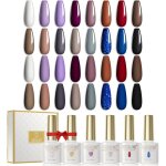 Vernis semi permanent automne 20pcs lot vernis  ongles gels semi - permanents avec base et top coat ...