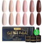Vernis semi permanent sans hema tpo - free 6 couleurs nude rose marron vernis gel uv semi permanent s�rie ...