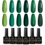 Vernis semi permanent vert6 couleurs vert srie fort vernis gel uv semi permanentvert clair vert fonc ...