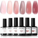 Vernis semi permanentvernis gel uv semi permanent kit rose nude violet clair 6 couleur vernis � ongles ...