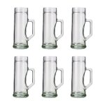 Set 6 chopes bi�re premium 05l glatt verres r�sistants sp�lmaschine