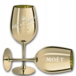 Verre  champagne - mot & chandon - ibiza - acrylique dor - lgant - 1 pice