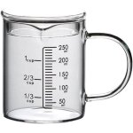 Verre doseur en verre borosilicate gradu avec couvercle et poigne bec verseur en forme de v pour vin ...