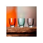Verres � eau color�s alpi 29 cl x 3