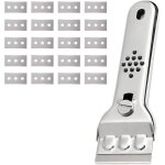 Verre grattoir plaque vitroc�ramique en acier inoxydable grattoir vitre avec 20 lamespour vitres / miroir ...