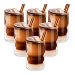 Verres à latte macchiato double paroi 300 ml lot de 6 verre thermique en verre borosilicaté tasses à ... Verres à latte macchiato double paroi 300 ml lot de 6 verre thermique en verre borosilicaté tasses à ...