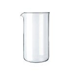 Verre � piston de rechange 8 tasses transparent 1 litre - diam�tre 10 cm