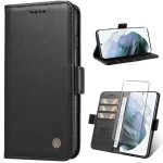Verre trempé + coque pour motorola moto g24 / g04 6. 56 housse en cuir de portefeuille en cuir fermeture ... Verre trempé + coque pour motorola moto g24 / g04 6. 56 housse en cuir de portefeuille en cuir fermeture ...