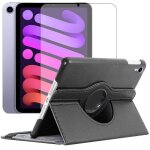 Verre tremp + coque rotatif en simili cuir pour ipad mini 7 2024 83 7me gen a2995 a2996 - noir - visiodirect ...