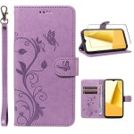 Verre tremp + coque pour samsung galaxy a06 6. 7 housse en cuir pu de portefeuille en magntique etui ...