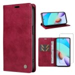 Verre tremp + coque pour samsung galaxy s24 fe [housse en cuir pu premium] [etui  rabat] [pochette ...