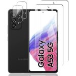 Verre tremp� pour samsung galaxy a53 5g + cam�ra arri�re protecteur [2 + 2 pi�ces]9h duret� - sans bulles ...
