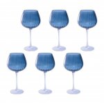 Verre - u20177611a86 - prismia - souffl� - 460 ml - bleu