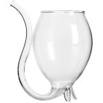 Verre � vin cr�atif verre � vin rouge personnalit� diabolique gobelet pailles � bouche courb�e tasse ...