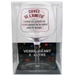Verre À vin géant - 1 litre - la cuvée de lamitié - Verre À vin géant - 1 litre - la cuvée de lamitié -