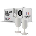 Verres � vin r�utilisables eco cup 12cl (18cl � ras bord) made in france - fabriqu� en en polypropyl�ne ...