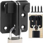 Verrou porte coulissante serrure volet loquet porte verrou portail � bascule boulon avec vis(noir right ...