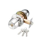 Verrou de porte dentrée à clé boutons de porte à boule avec clés poignée de porte extérieure en inox ... Verrou de porte dentrée à clé boutons de porte à boule avec clés poignée de porte extérieure en inox ...