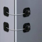 Verrou de réfrigérateur avec code - 2 pcs - noirserrures à combinaison enfants pour placards armoires ... Verrou de réfrigérateur avec code - 2 pcs - noirserrures à combinaison enfants pour placards armoires ...
