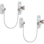 Verrou de sécurité meuble porte fenêtre - 2pcs avec clé de blanc restricteur câble 190mm - bébé enfant ... Verrou de sécurité meuble porte fenêtre - 2pcs avec clé de blanc restricteur câble 190mm - bébé enfant ...