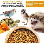 Vers de farine s�ch�s 1 kilo : insectes comestibles vers de farine pour oiseaux sauvages poules hamster ...