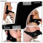 Version 1pcs rasoir - barbe faonner outil modle double face peigne rasage et pilation rasoir pour ...