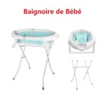 Vert baignoire pliable de b�b� sur pied avec support si�ge de bain avec coussin pour nouveau - n� et ...